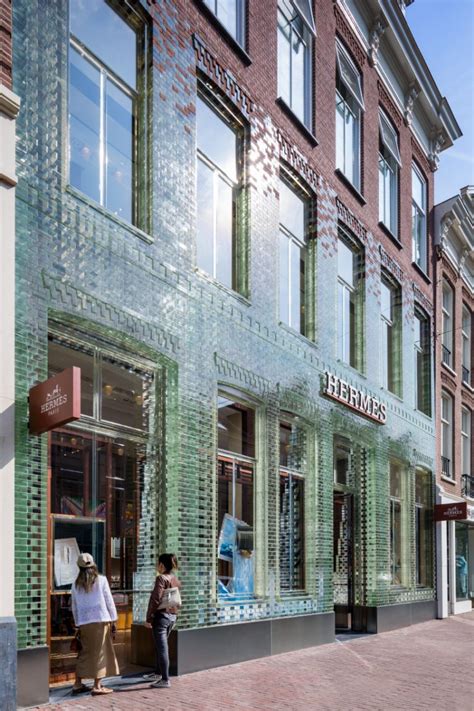 hermes glass bricks|MVRDV's transparent brick store in amsterdam re.